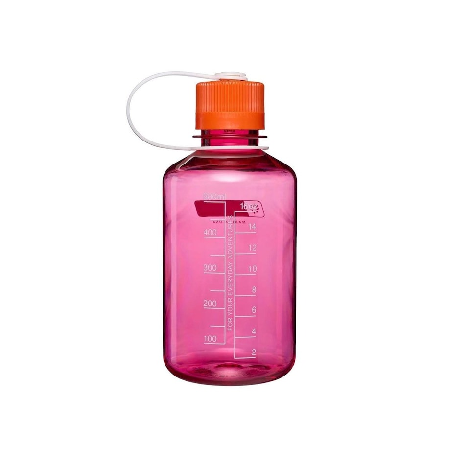 image 1 of Nalgene Narrow Mouth 500ml Tritan Renew Water Bottle - Fuchsia Purple - Flame Cap