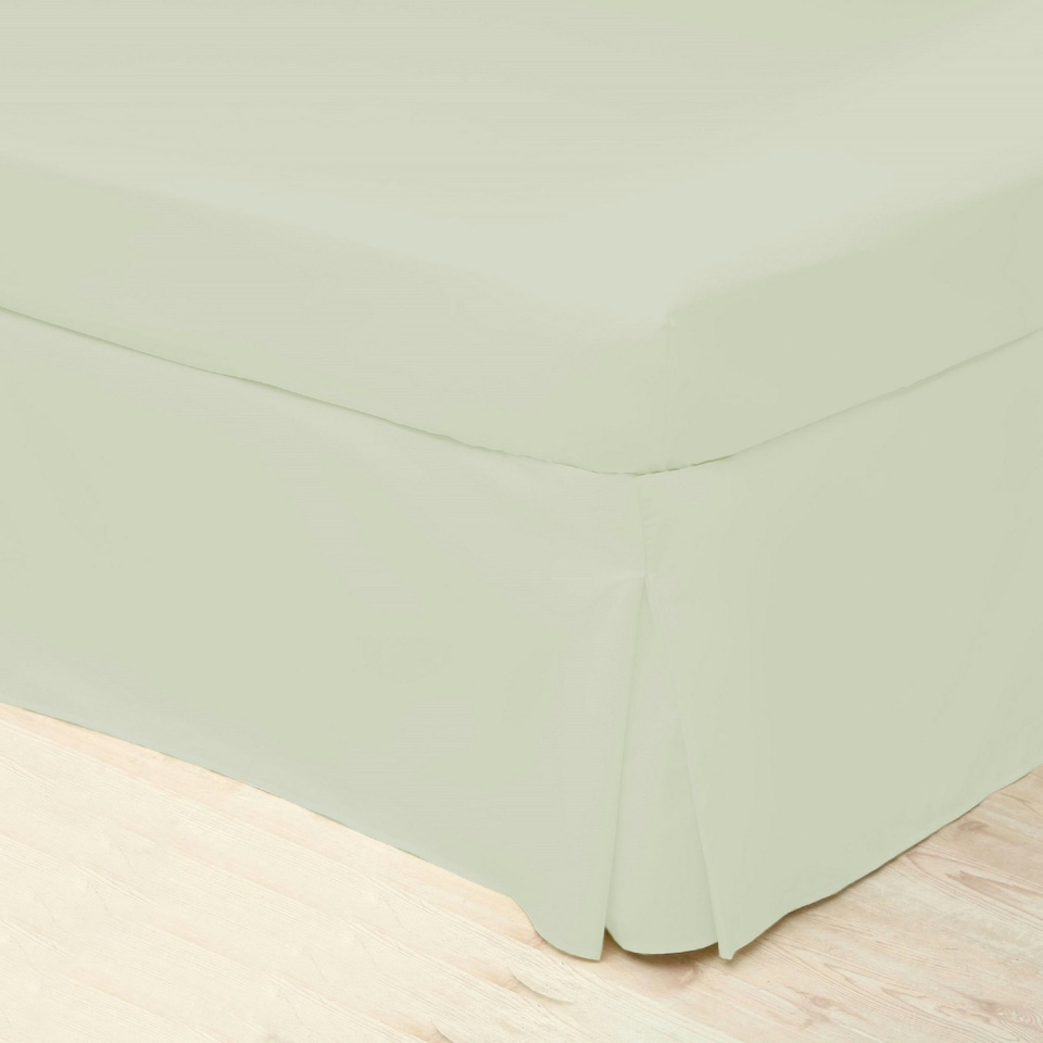 image 1 of Belledorm Easycare Percale Platform Valance - Green Apple - Kingsize