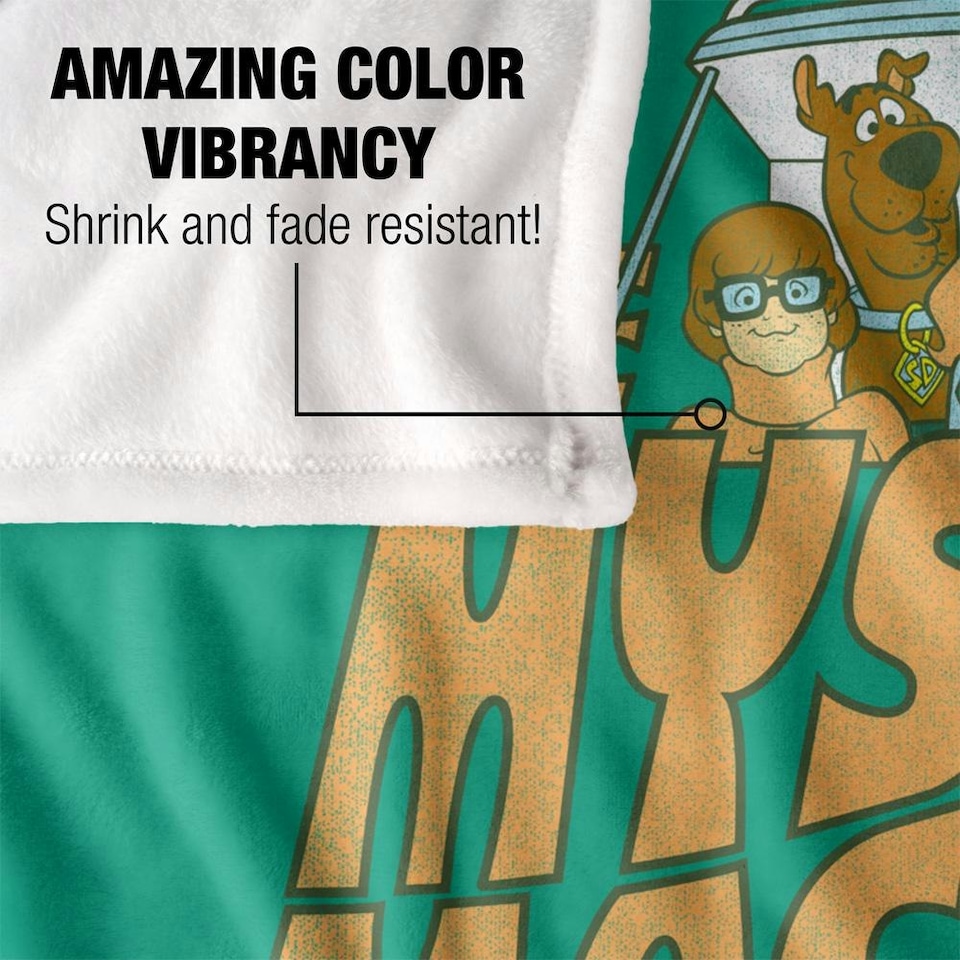 image 1 of Scooby Doo The Mystery Machine Group Shot Blanket - Multicoloured - One Size