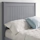 image 4 of 4ft6 Double Grey,wood,wooden high foot end,solid panel bed frame.Shaker style
