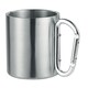 image 1 of MidOcean Trumbo Metal Carabiner Clip Mug - Matt Silver - One Size