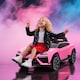 image 2 of AIYAPLAY Licensed Lamborghini Electric Cars for Kids, 12V Battery Powered Ride On Car with Remote Control, Suspension, MP3, Horn, for 3-6 Years Old | Pink