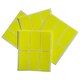 image 6 of Pack of 24 Fluorescent Yellow 25x50mm Rectangular Labels - Adhesive Stickers