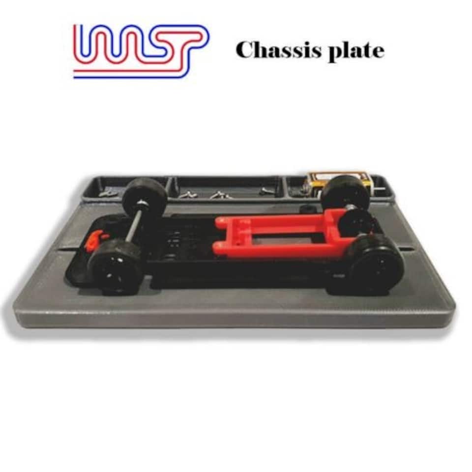 image 1 of Slot Car Chassis Set Up Plate 1:32 Scale New WASP