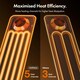 image 6 of VonHaus Oil Filled Radiator 9 Fin Portable Electric Heater