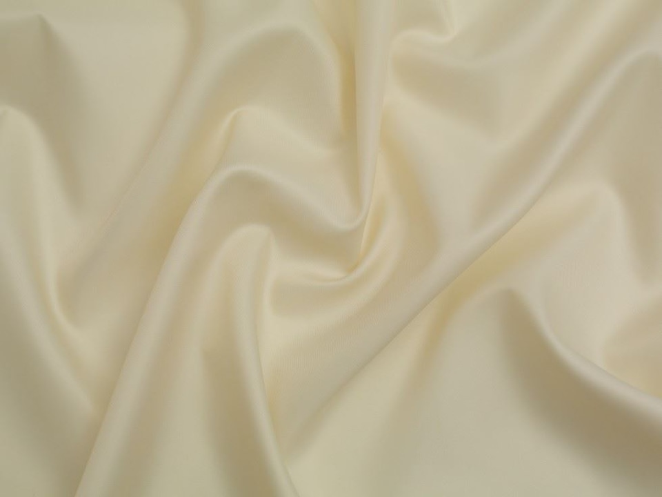 Minerva Core Range Cream Recycled Polyester Twill Lining Fabric for Dressmaking, 150cm / 59" Wide - per metre