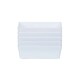 image 1 of Wham Studio 5 x 770ml Rectangular Plastic Storage Baskets Ice White White