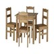 image 3 of Panama Dining Set - Natural Wax Brown