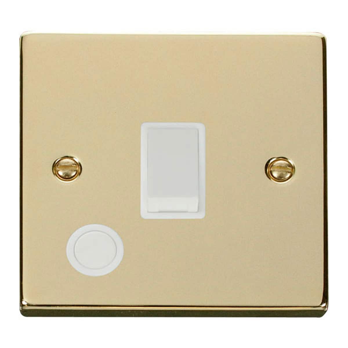 SE HOME Polished Brass 1 Gang 20A DP Switch With Flex Gold Polished Brass