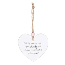 Something Different Family Is... Heart Hanging Sentiment Sign - White - One Size