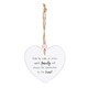 image 1 of Something Different Family Is... Heart Hanging Sentiment Sign - White - One Size