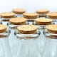 image 5 of 100ml Glass Bottles Jars with Cork Lids for Party Giveaways, Wedding Favours, DIY Projects or Spice Storage | Clear | Clear | 100ml | 24
