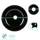 image 3 of Argon Tableware 18 Piece Metallic Charger Plates Set - Black Black