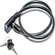 image 2 of Sport Direct 8mm x 76cm Steel Cable Bike Lock With 2 Keys Black