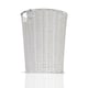 image 8 of White Resin Round Waste Paper Bin – Strong Woven Storage Basket Rubbish Bin for Home, Office, Hotel, Bedroom & Bathroom
