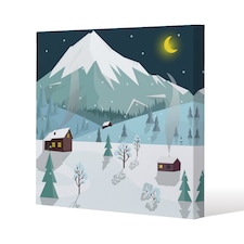 Winter landscape (canvas) / 120x 120 x 4cm | Multi