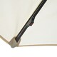 image 8 of Outsunny 3(m) LED Patio Banana Umbrella Cantilever Parasol w/ Crank, Off-White
