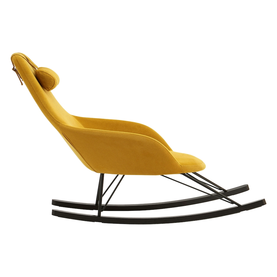 image 1 of Interiors by Premier Kolding Yellow Rocking Chair Yellow