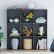 image 2 of Vida Designs Durham 3x3 Cube Storage Bookcase Display Unit, Black