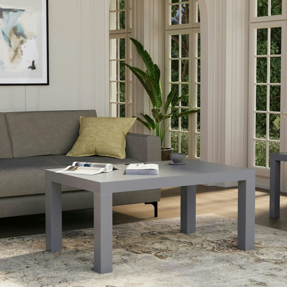 image 1 of Vida Designs Beeston Coffee Table Side Living Room Home Table, Grey