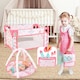 image 7 of Deluxe Mermaid-Themed Baby Doll Playset with Stroller, Crib, Play Mat & Feeding Accessories – Role Play Toy for Girls 3+