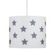 image 2 of First Choice Lighting Set of 2 White with Grey Stars 25cm Light Shades Grey