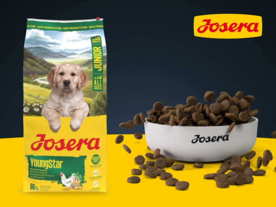 image 1 of Josera Junior YoungStar complete puppy food | Grain-free | All breed sizes | Lots of meat | Optimal digestibility | Salmon Oil Omega 3 | 12.5kg