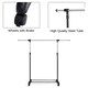image 6 of COSTWAY Single Rail Garment Drying Rack Metal Clothes Rail