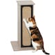 image 1 of PawHut Cat Scratching Post, 63 cm Tall Scratcher with Replaceable Scratching Board, Top Perch, Natural Sisal Scratch Mat, for Large Cats and Kittens, Oak