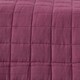 image 3 of Homescapes Cotton Quilted Reversible Bedspread Lavender Purple -150 x 200 cm | Purple