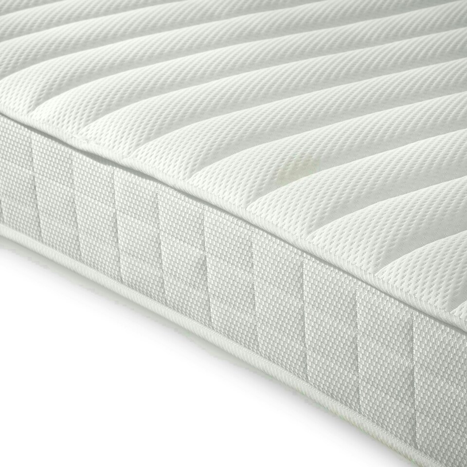 image 1 of Lacy White Storage Mid Sleeper And Noah Memory Foam Mattresses