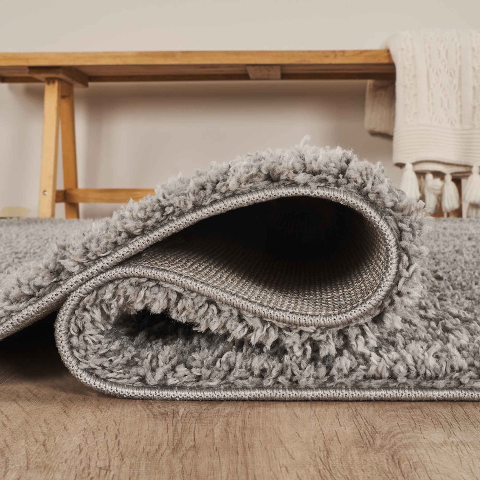 image 1 of Desire Rugs Ainsley Plain Living Room Shaggy Area Rug