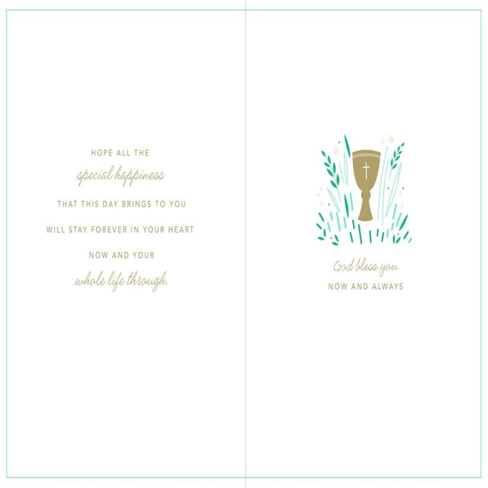 image 1 of To a Wonderful Godson First Holy Communion Greeting Card