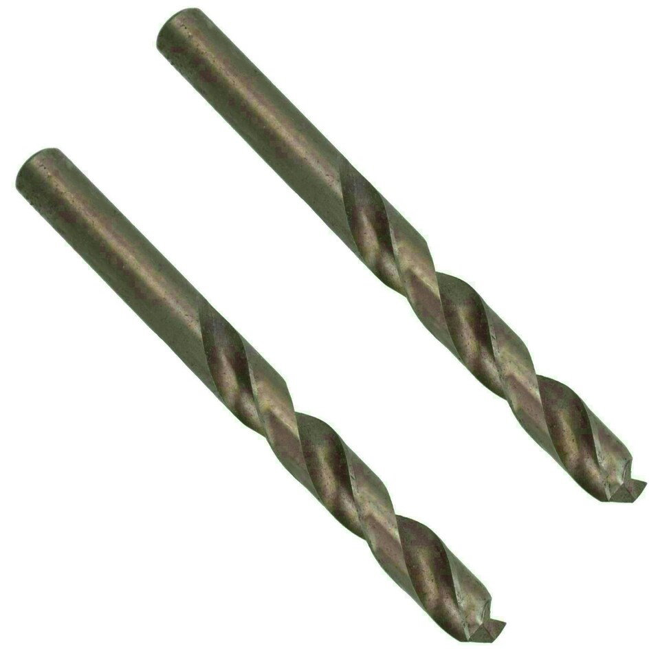 image 1 of 13mm Metric HSS Cobalt Steel Drill Bit With 12mm Shaft for 1/2in Chuck 2pc