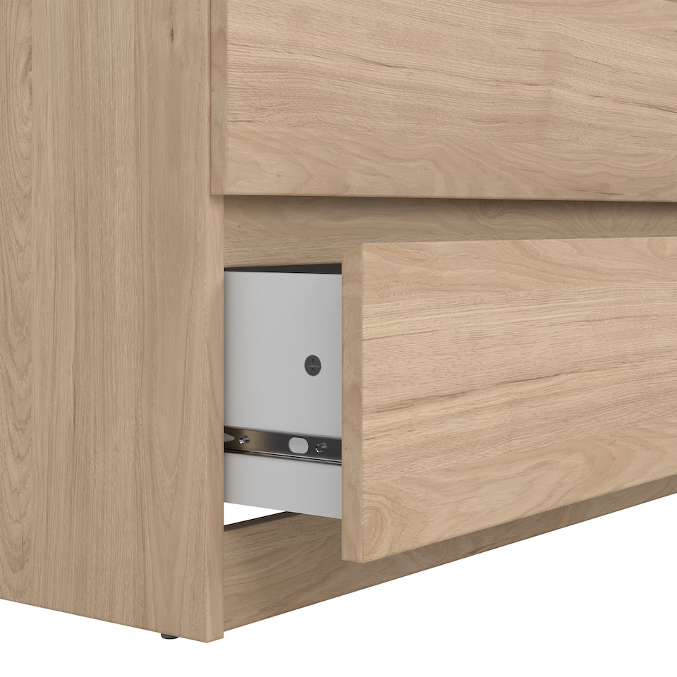 image 1 of Naia Chest of 5 Drawers in Jackson Hickory Oak