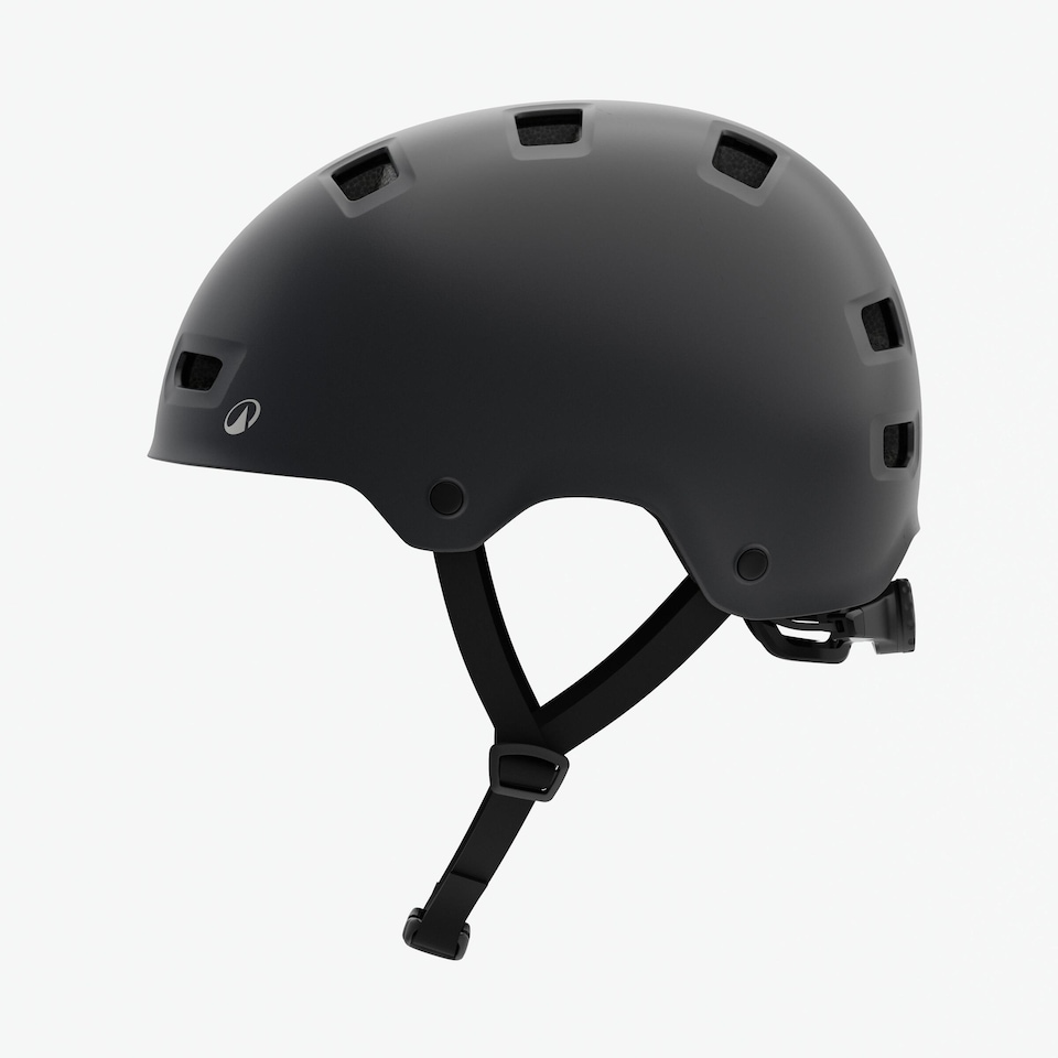 image 1 of Decathlon Children's round bicycle helmet, Move 100 - Black