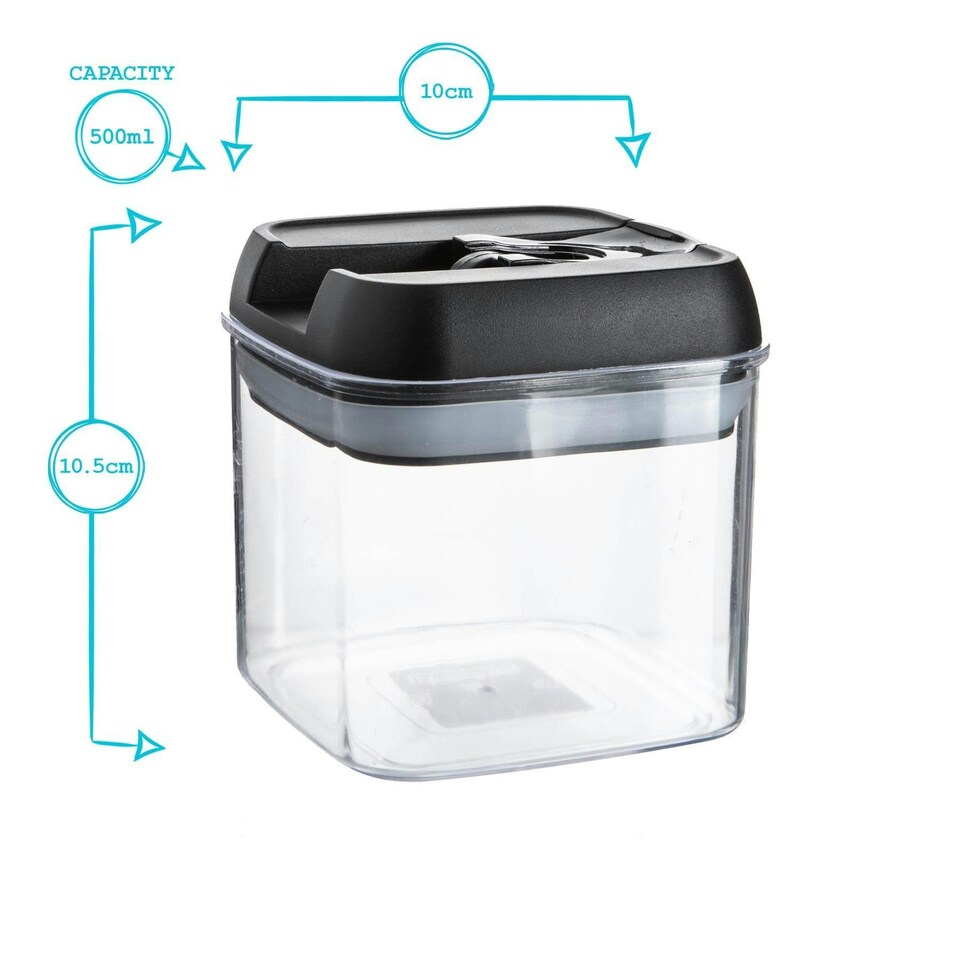 image 1 of Argon Tableware Flip Lock Plastic Food Storage Containers - 500ml - White - Pack of 9