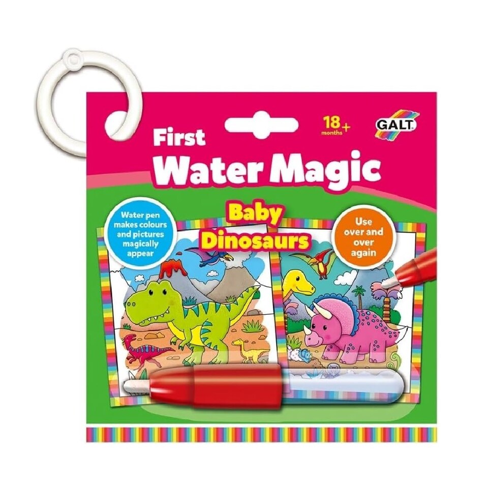 image 1 of Galt First Water Magic Baby Dinosaurs Mess Free Colouring Book