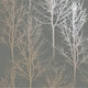 image 1 of Holden Décor Rhea Zandra Trees Wallpaper - Dark Grey/Rose Gold - 32.1ft x 21in | Grey