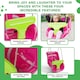 image 3 of The Magic Toy Shop Pink Toddler Swing Chair Adjustable Kids Outdoor Playground Swing Seat