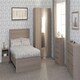 image 9 of Paris 3 Door Triple Mirrored Wardrobe