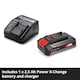 image 4 of Einhell TE-CD 18/44 Li-i Power X-Change Combi Drill 18V with 1 x 2.5Ah Li-ion battery.