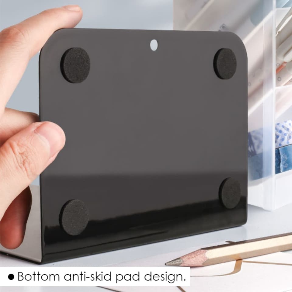 image 1 of Single Metal Book Stand with Anti Slip Pads