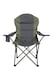 image 2 of Mountain Warehouse Deluxe Folding Chair with Cup Holder Padded Camping Accessory | Green | Khaki