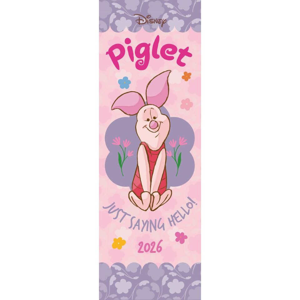 image 1 of DISNEY PIGLET 2026 SLIM CALENDAR
