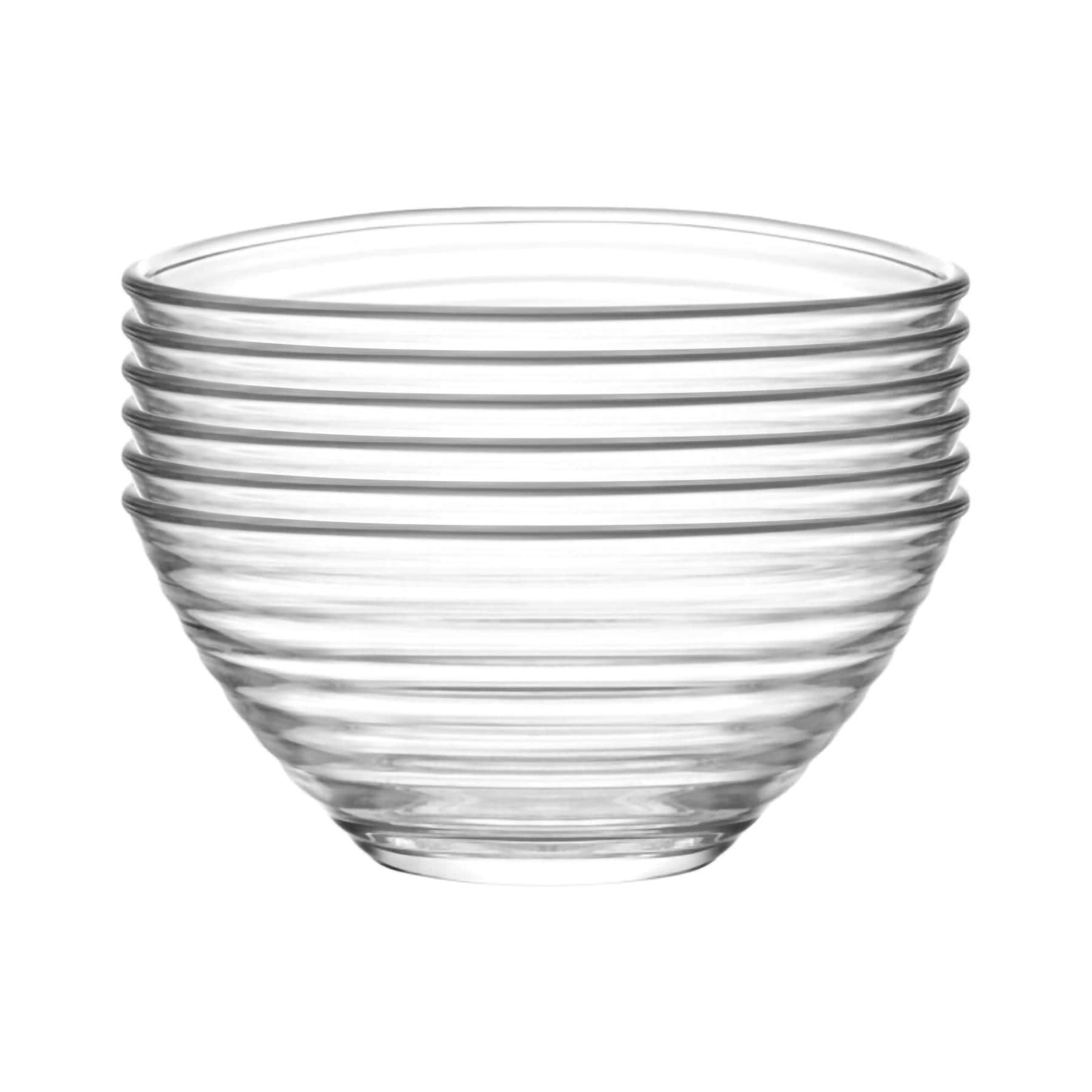 LAV Derin Glass Serving Bowls - 7cm - Clear - Pack of 12