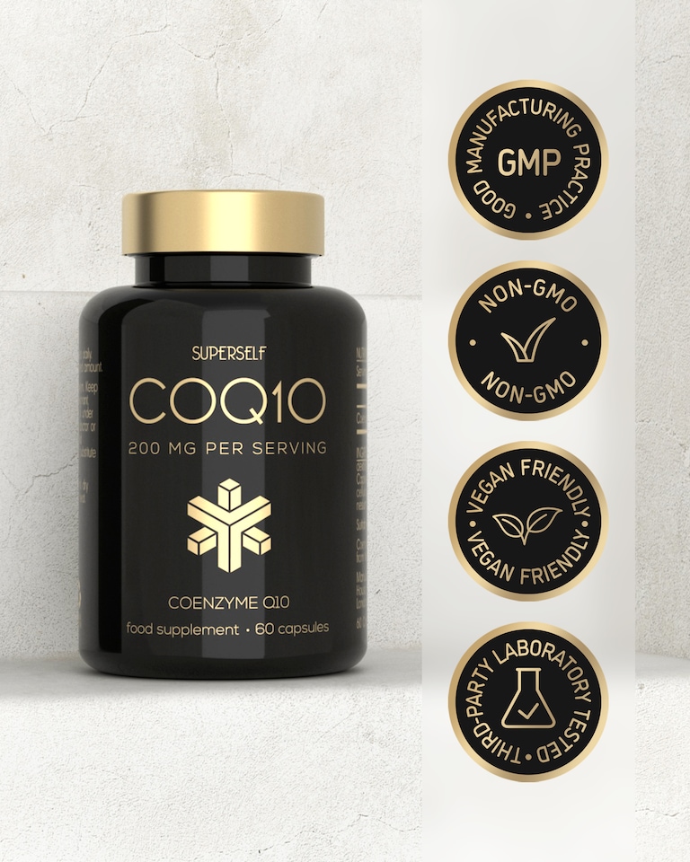 image 1 of SuperSelf CoQ10 Coenzyme Q10 200mg 60 Capsules