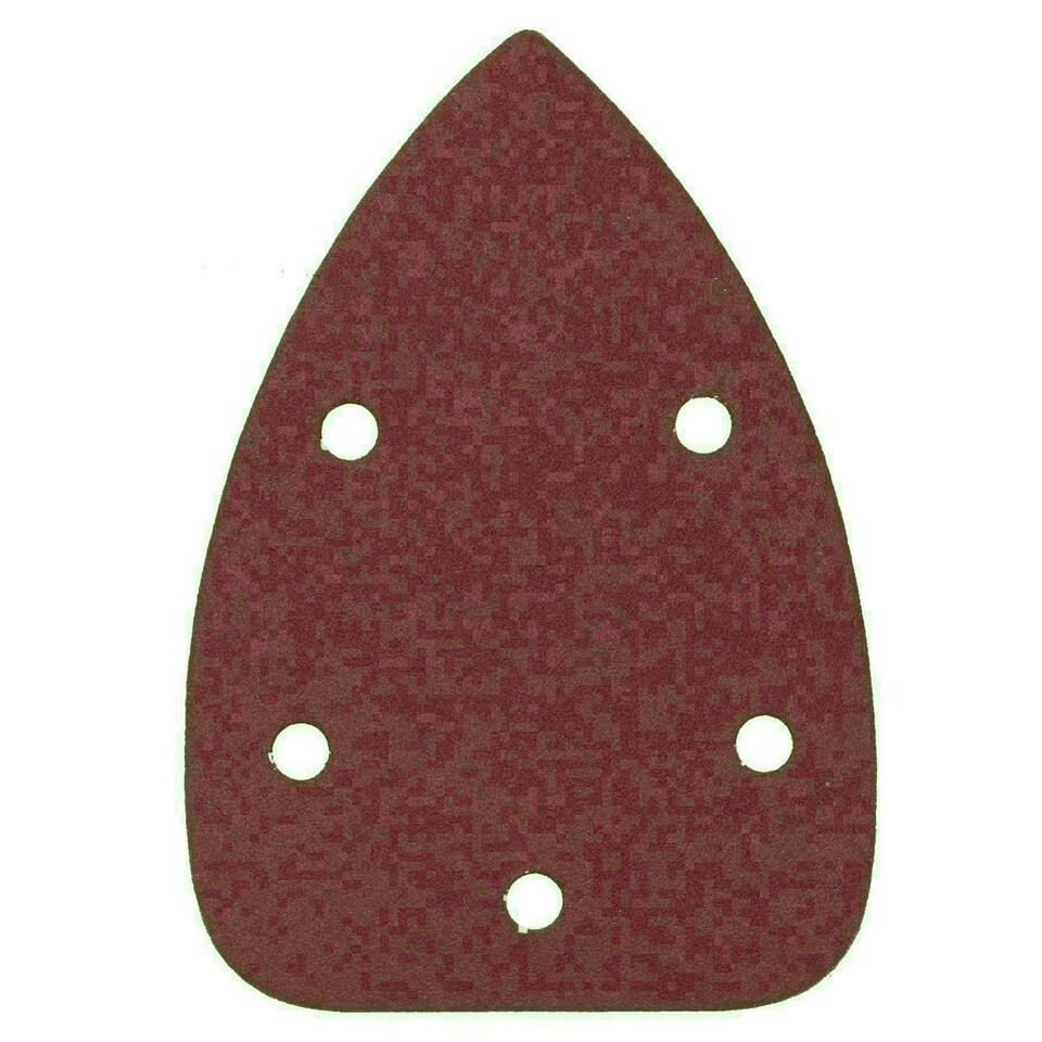 image 1 of Hook And Loop Detail Sanding Pads Discs 140mm Triangular 120 Grit Fine 25pc