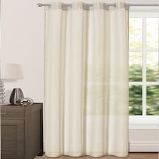 Velosso Riva Eyelet Voile Panel - 150cm x 122cm Cream | Cream