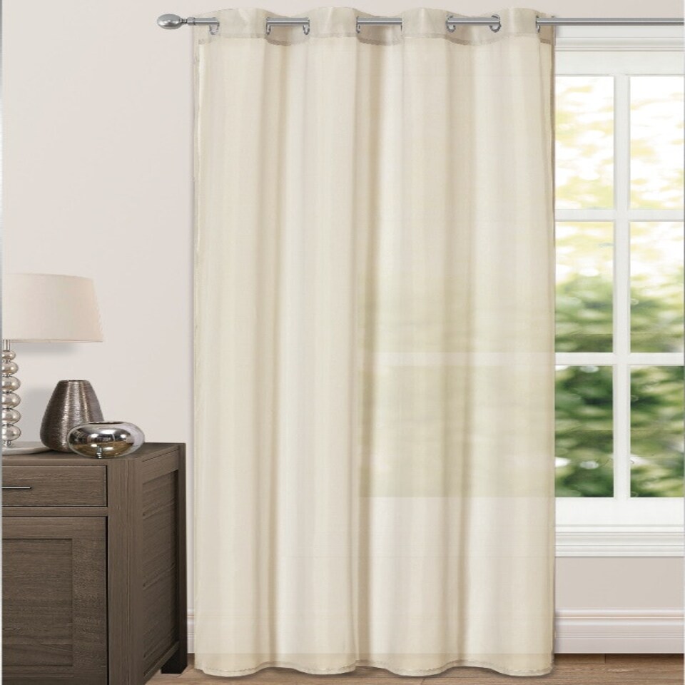 image 1 of Velosso Riva Eyelet Voile Panel - 150cm x 122cm Cream | Cream